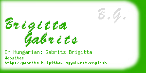 brigitta gabrits business card